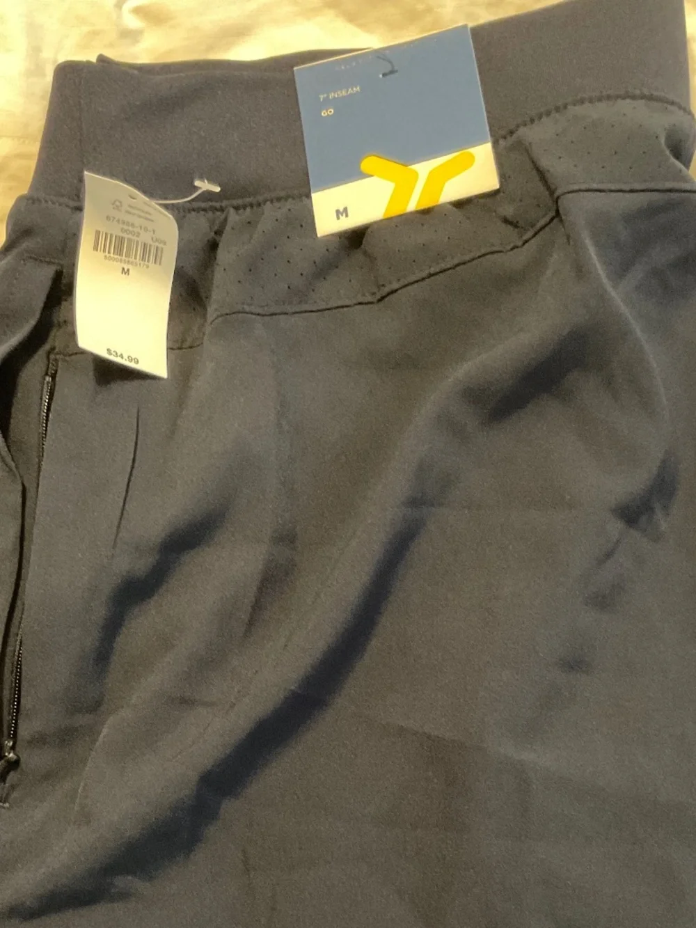 Old Navy Lined Gym Shorts Medium Navy Blue